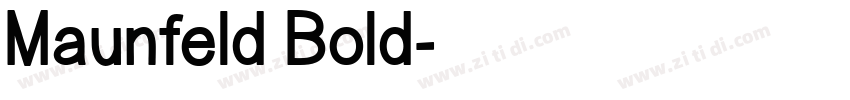 Maunfeld Bold字体转换